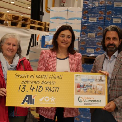 Padova, donati 13.410 pasti da Alì Supermercati