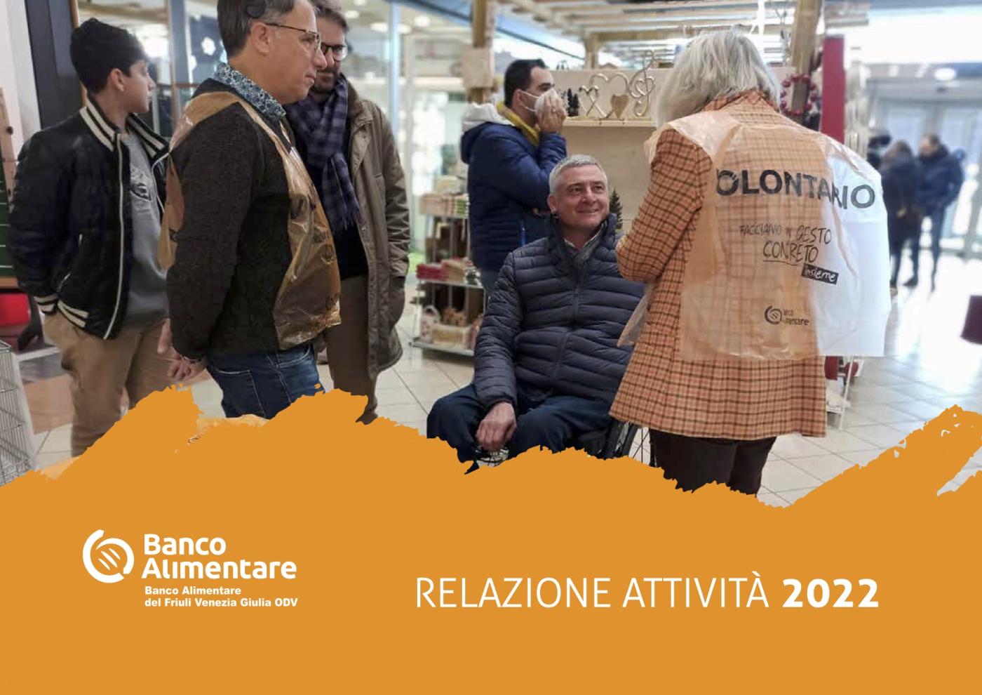 Immagine di copertina della Relazione Attività 2022 Banco Alimentare Friuli Venezia Giulia